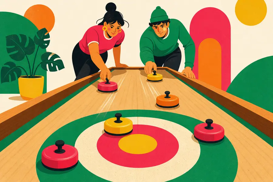 Table Curling · 桌上冰壺